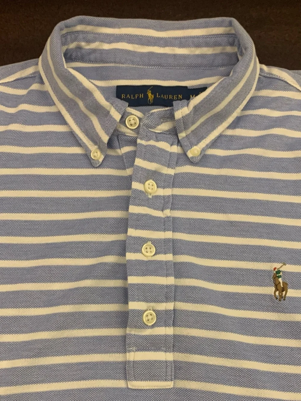 RALPH LAUREN SS 4 Button All Cotton BD Polo